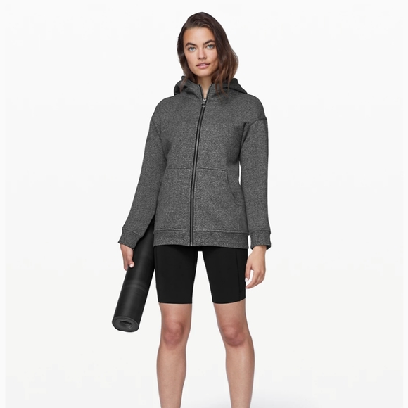 lululemon athletica Tops - Lululemon Travel and Commute Hooded Gray Jacket